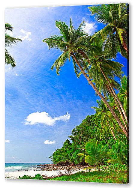 Картина маслом - Тропический пляж
