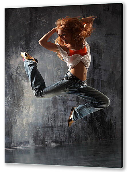 Постер (плакат) - Танцовщица в прыжке
