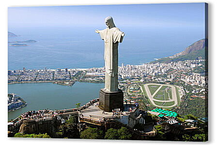 Постер (плакат) - Статуя Христа в Рио-де-Жанейро
