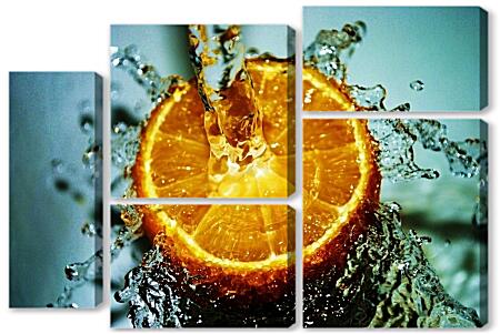 Модульная картина - Апельсин для кухни