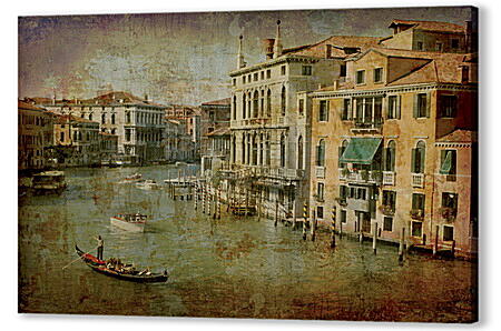 Постер (плакат) - Italy Venice in Grunge Style
