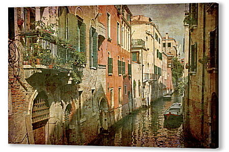 Italy Venice in Grunge Styl
