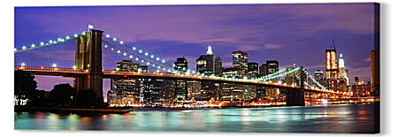 Картина маслом - Панорама Нью-Йорка