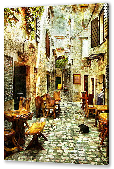 Картина маслом - Old Streets of Greece
