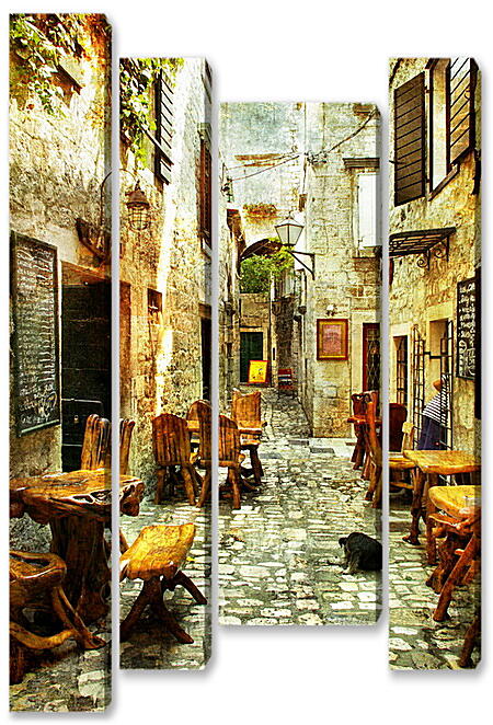 Модульная картина - Old Streets of Greece
