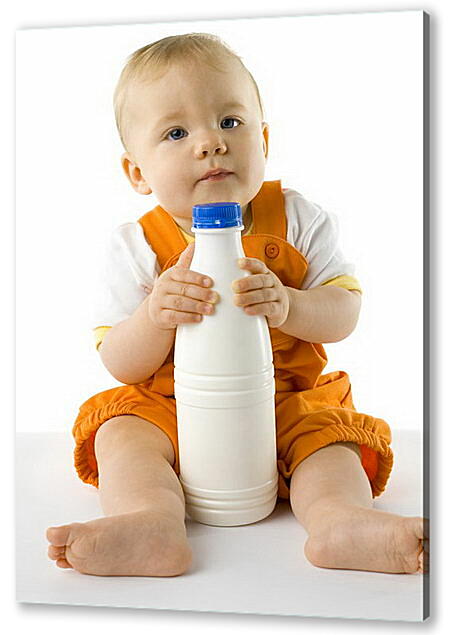 Картина маслом - Любитель молока
