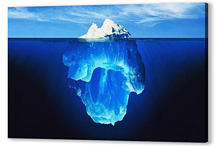 Постер (плакат) - Айсберг под водой