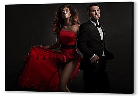 Постер (плакат) - Джеймс Бонд с дамой