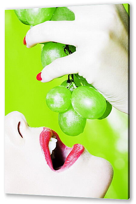 Картина маслом - Зеленый виноград
