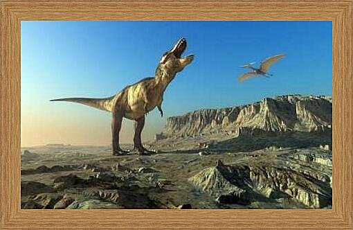 Картина - Таранозавр "Тирекс" (динозавры)