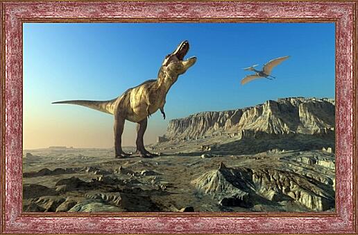 Картина - Таранозавр "Тирекс" (динозавры)
