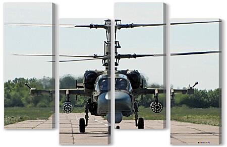 Модульная картина - Вертолет