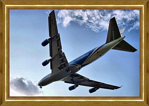 Картина - Самолет в небе
