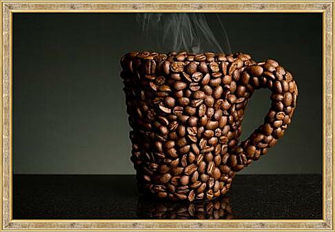 Картина - Кружка из кофейных зерен