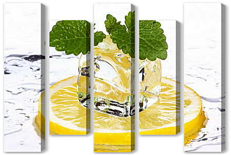 Модульная картина - Лед на лимоне
