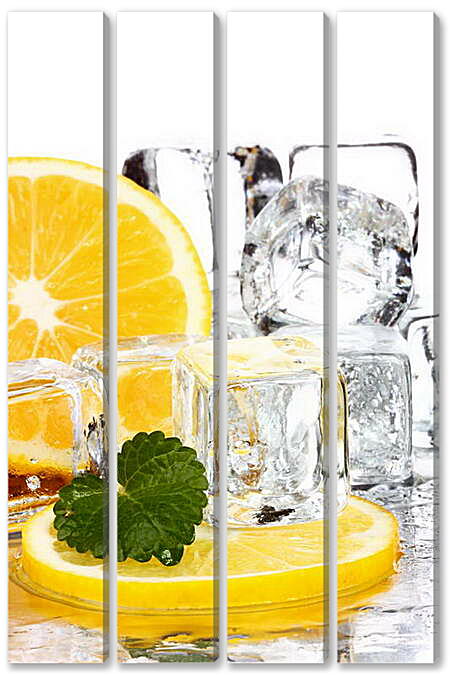 Модульная картина - Лед и лимон
