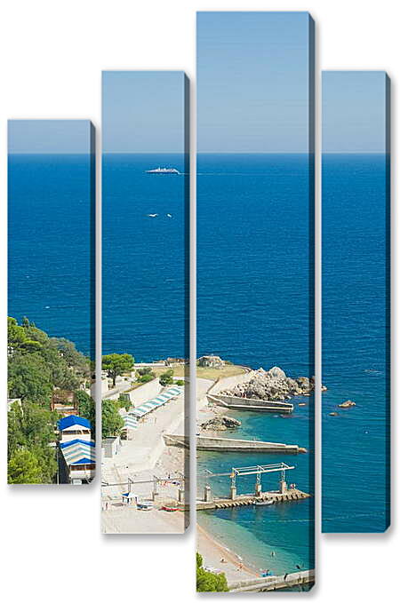 Модульная картина - Море отдых Крым
