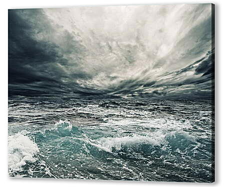 Картина маслом - Море перед штормом
