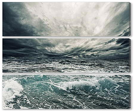 Модульная картина - Море перед штормом
