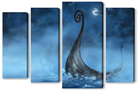 Модульная картина - Драккар