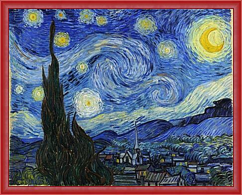 Картина - Винсент Ван Гог. Звездная ночь