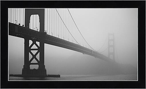 Картина - Мост. Туман