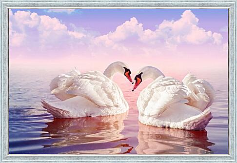 Картина - Лебеди на воде