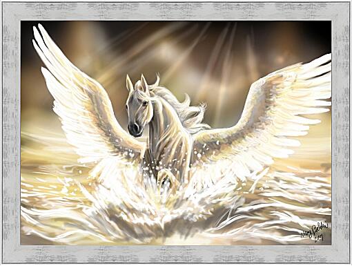 Картина - Шикарный Пегас с расправленными крыльями