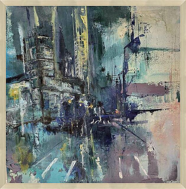 Картина - Ночной город