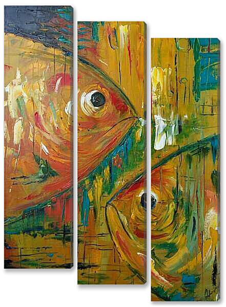 Модульная картина - Рыбы