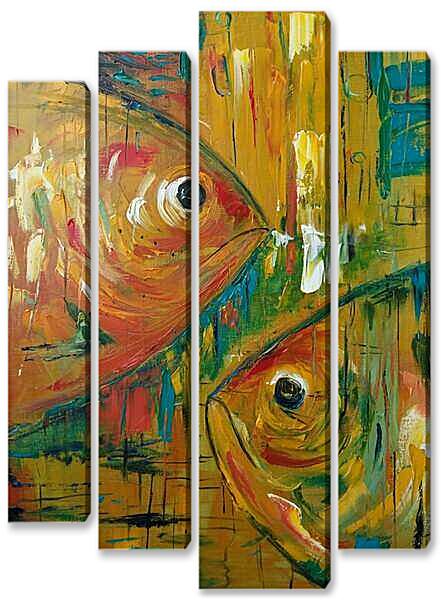 Модульная картина - Рыбы