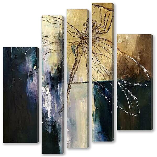 Модульная картина - Стрекоза- фея