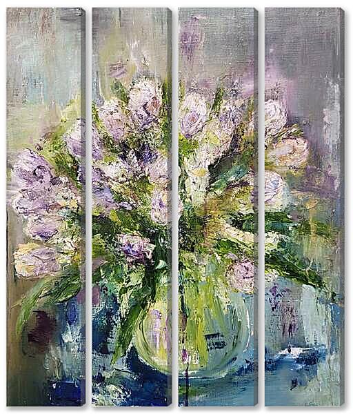 Модульная картина - Весенний букет