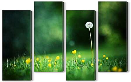 Модульная картина - Одуванчик