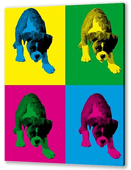 Постер (плакат) - Собака. Поп-арт