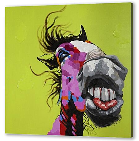 Постер (плакат) - Лошадь. Поп-арт