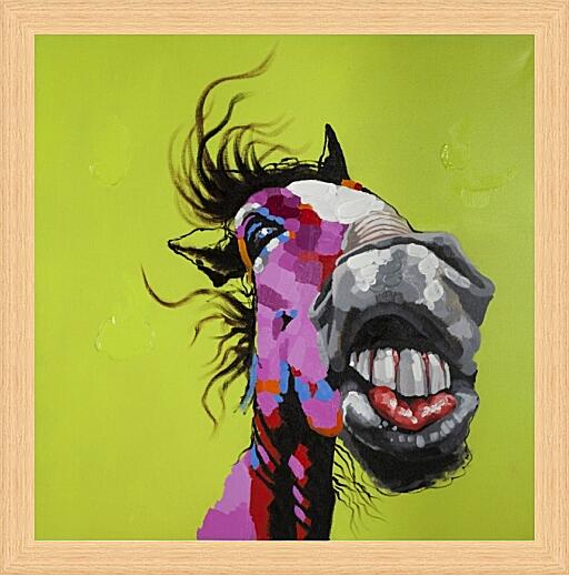 Картина - Лошадь. Поп-арт