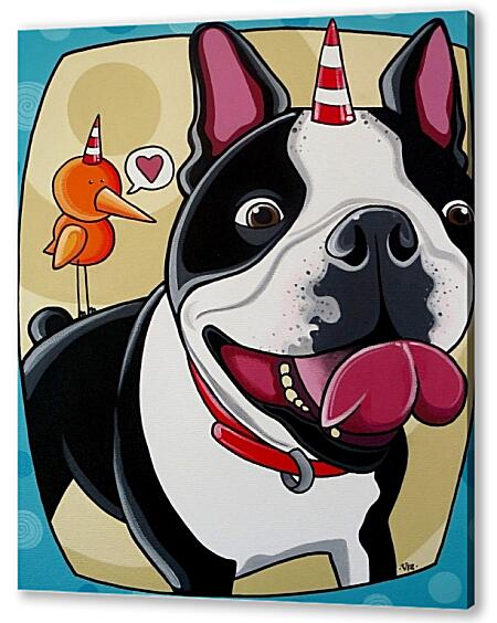 Постер (плакат) - Собака. Поп-арт