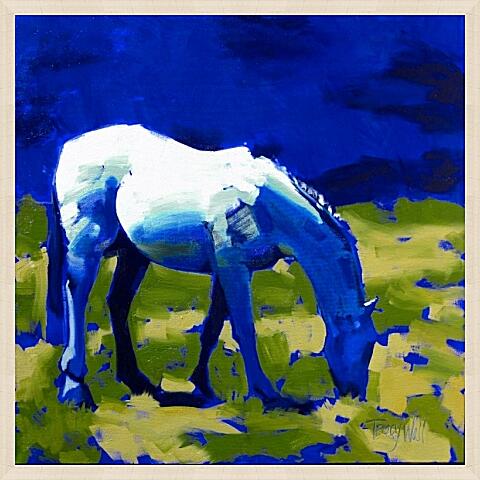 Картина - Синяя лошадь