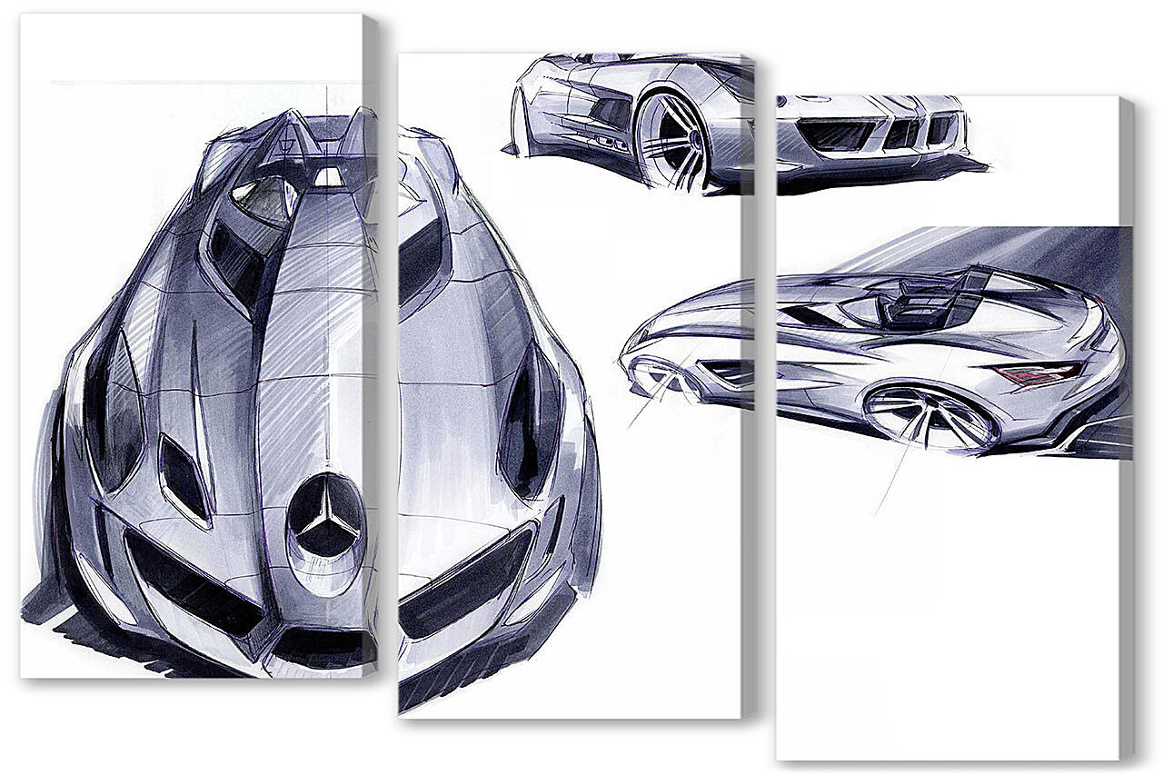 Модульная картина - Mercedes-236