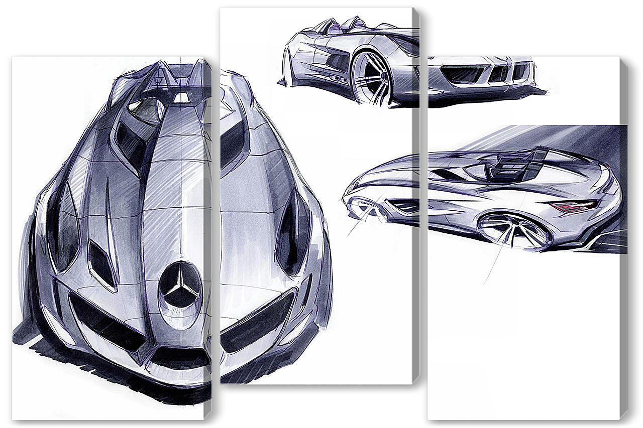 Модульная картина - Mercedes-236