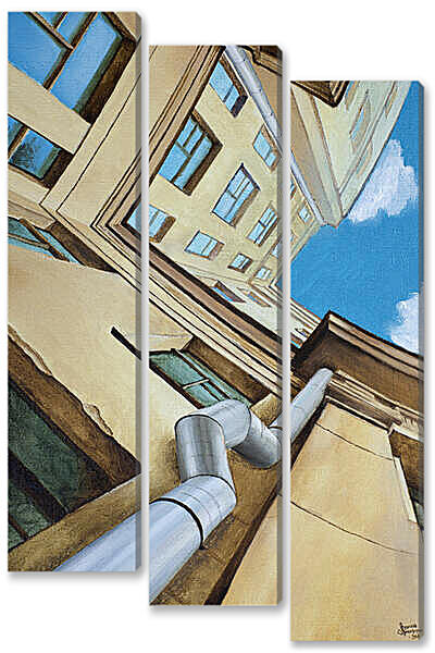 Модульная картина - Фонтанка №1