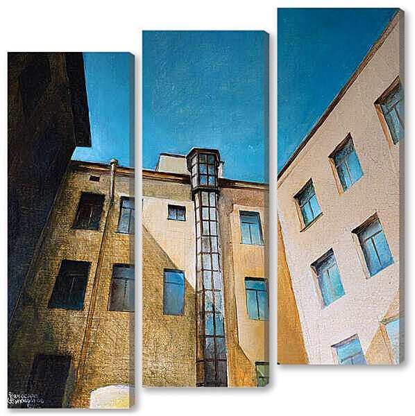 Модульная картина - Солнце в колодце