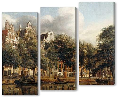 Модульная картина - Херенграхт в Амстердаме

