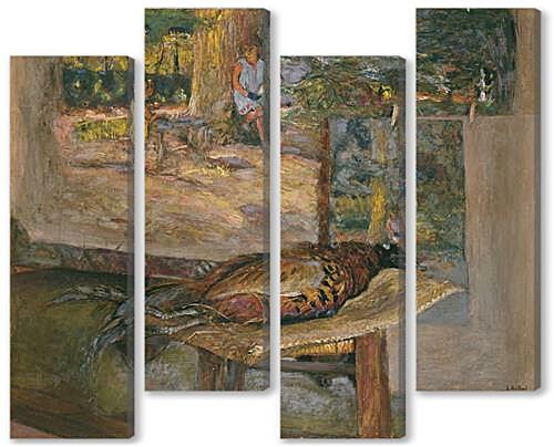 Модульная картина - Interior with Paintings and a Pheasant
