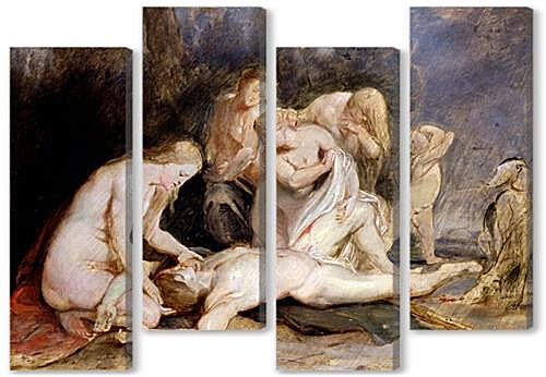 Модульная картина - Venus Mourning Adonis	
