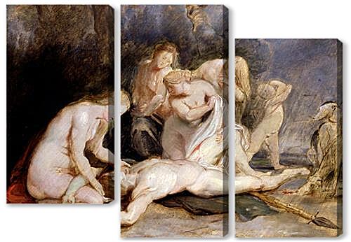 Модульная картина - Venus Mourning Adonis	
