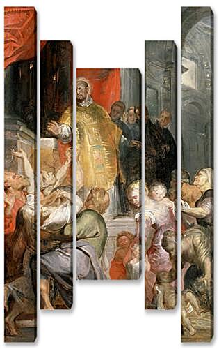 Модульная картина - The Miracles of Saint Ignatius of Loyola	
