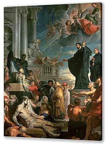 Картина маслом - The miracles of St. Francis Xavier	
