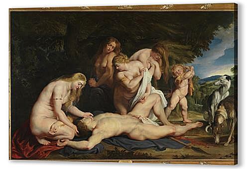 Постер (плакат) - The Death of Adonis (with Venus, Cupid, and the Three Graces)	
